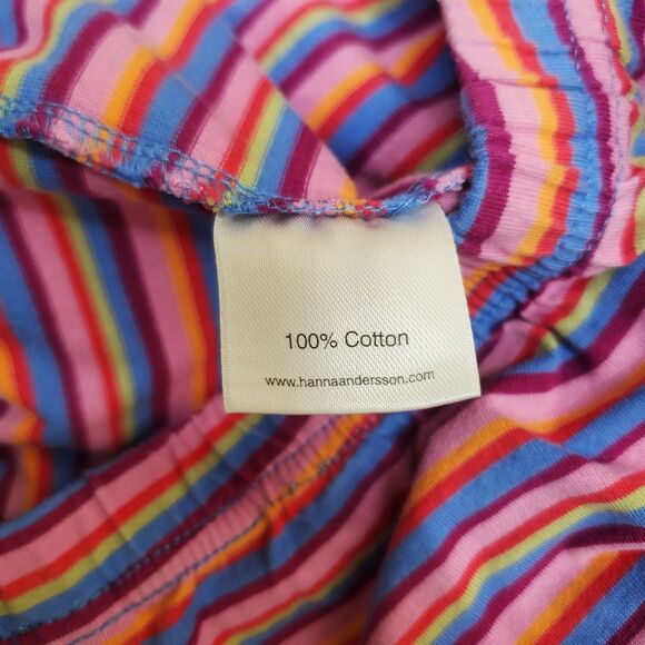 Hanna Andersson Sz 140 US 10 Kids Pajama Pants Bottoms Purple Striped - Picture 11 of 12